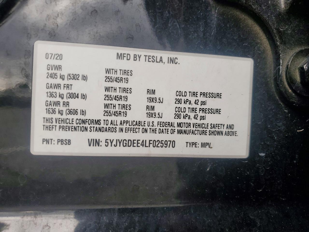 2020 Tesla Model y