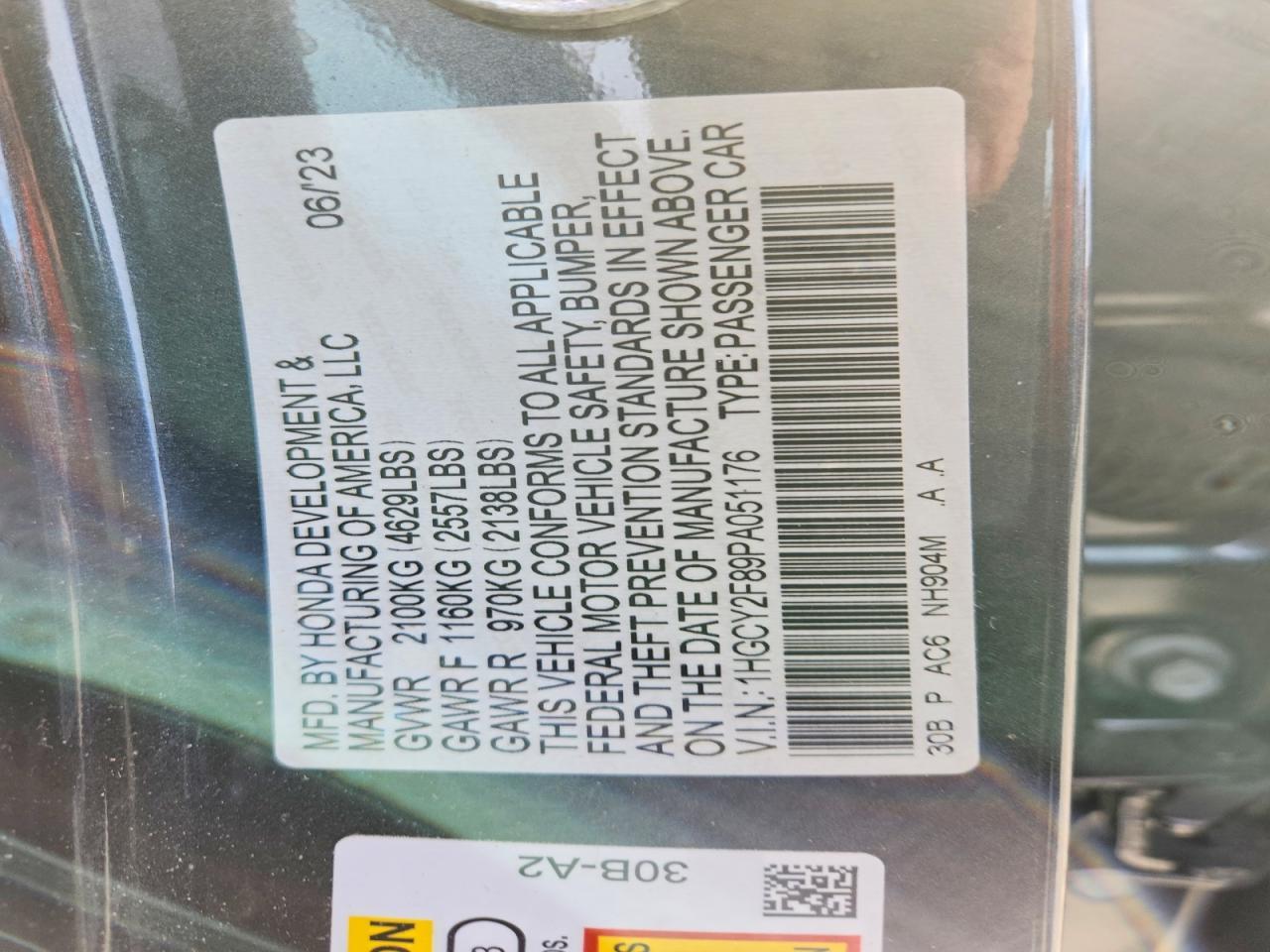 2023 Honda Accord Touring Hybrid