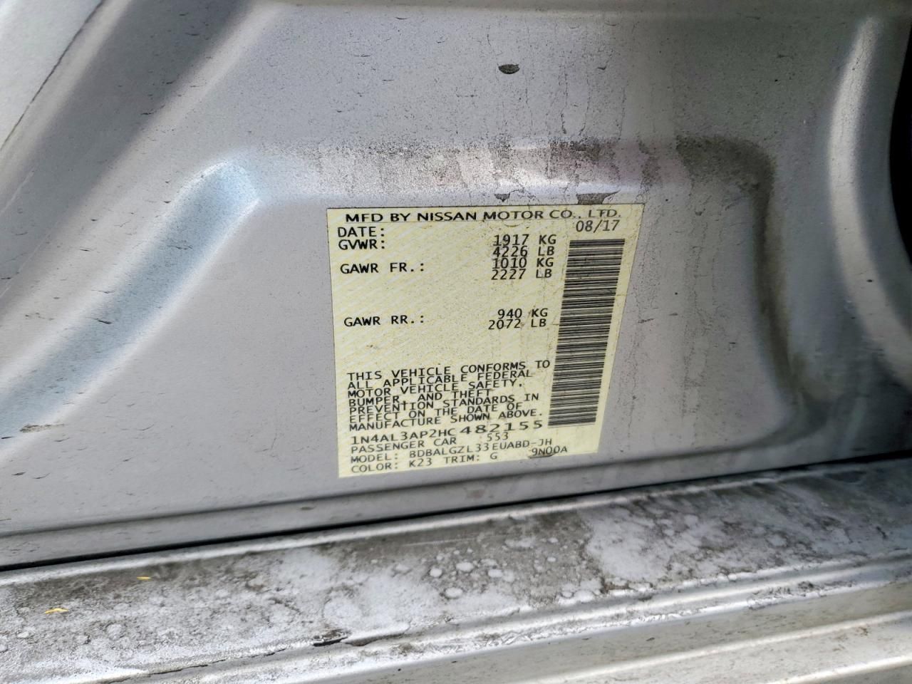 2017 Nissan Altima 2.5