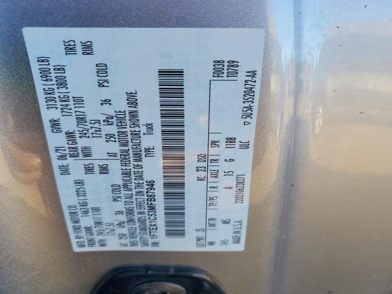 2021 Ford F150 Super cab