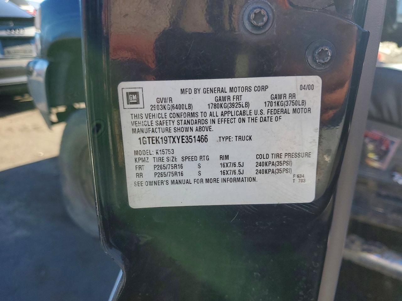 2000 GMC New Sierra K1500