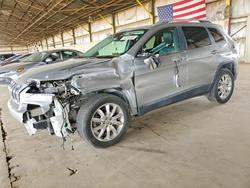 Salvage cars for sale from Copart Phoenix, AZ: 2016 Jeep Cherokee Limited