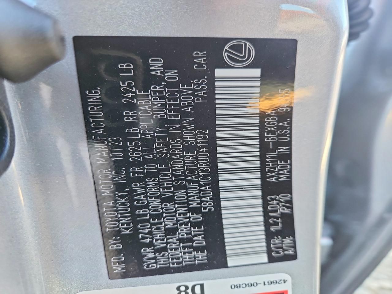 2024 Lexus Es 300h Base