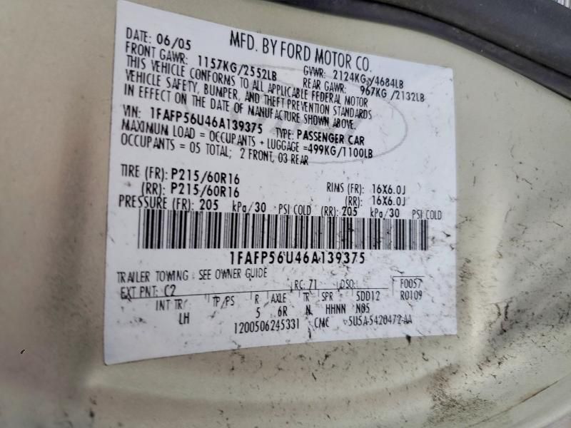 2006 Ford Taurus sel