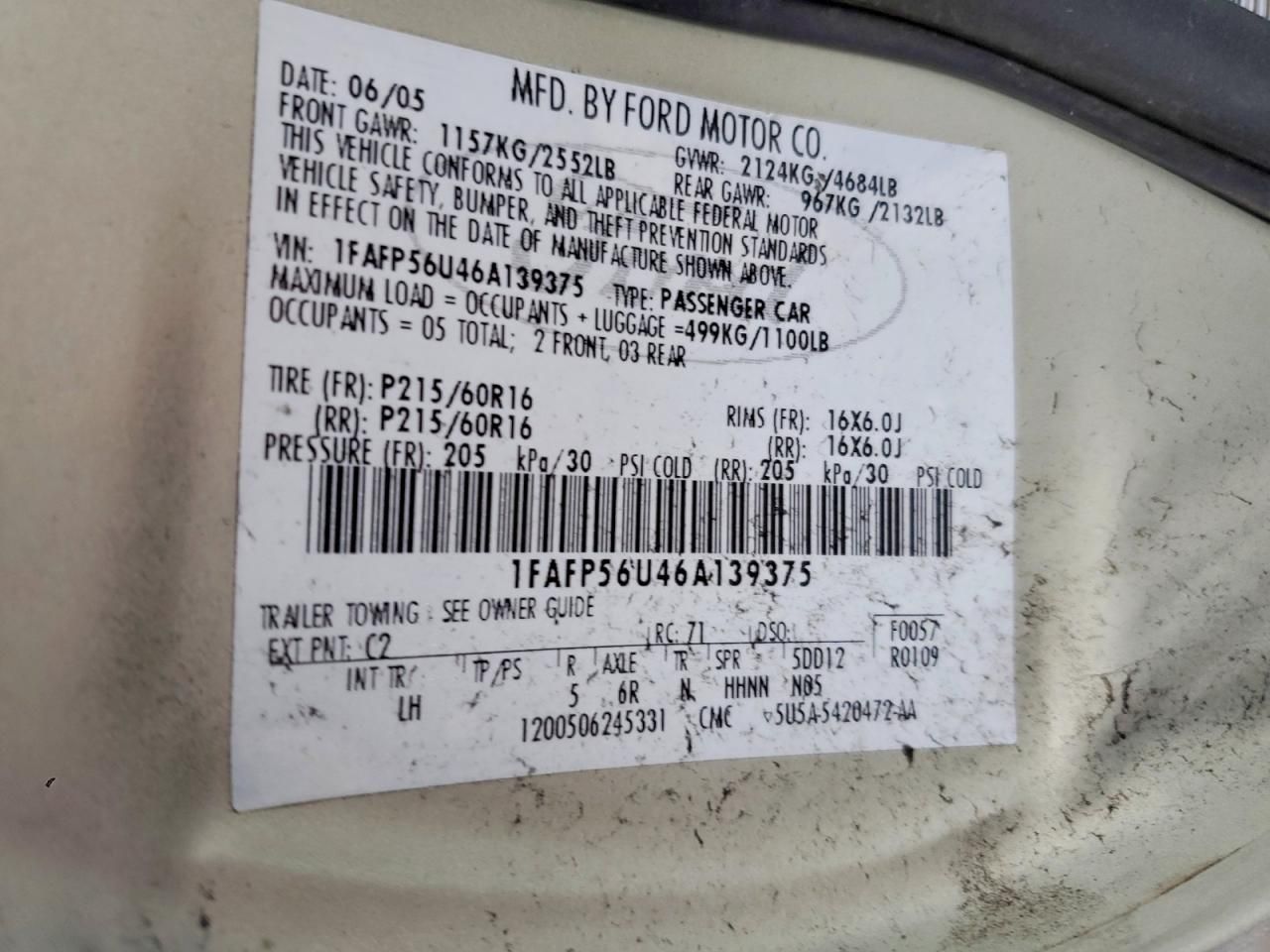 2006 Ford Taurus sel