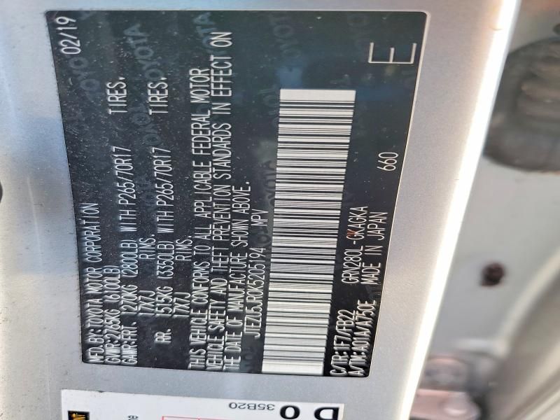 2019 Toyota 4runner SR5