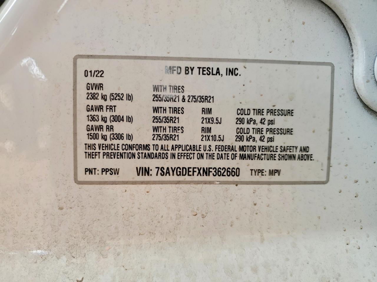 2022 Tesla Model y
