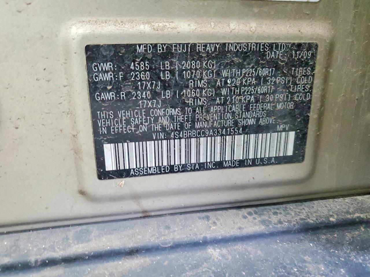 2010 Subaru Outback 2.5i Premium