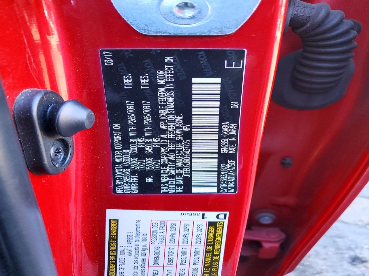 2017 Toyota 4runner SR5 Premium