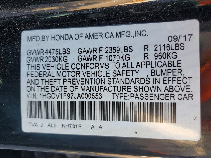 2018 Honda Accord Touring