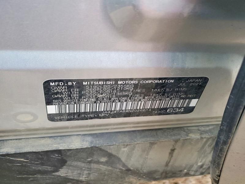 2022 Mitsubishi Outlander es