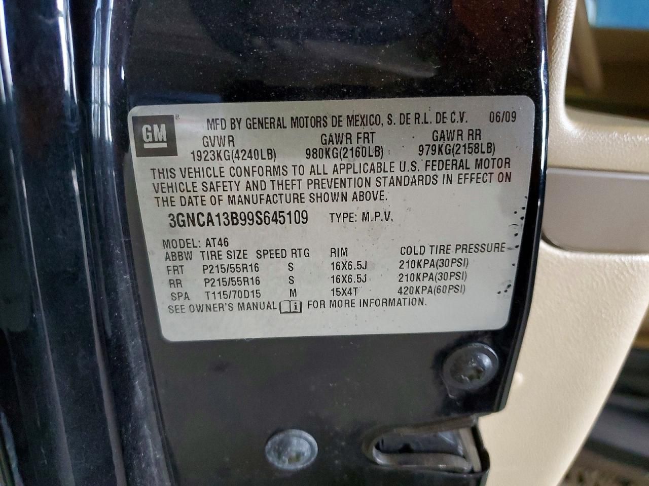 2009 Chevrolet Hhr ls