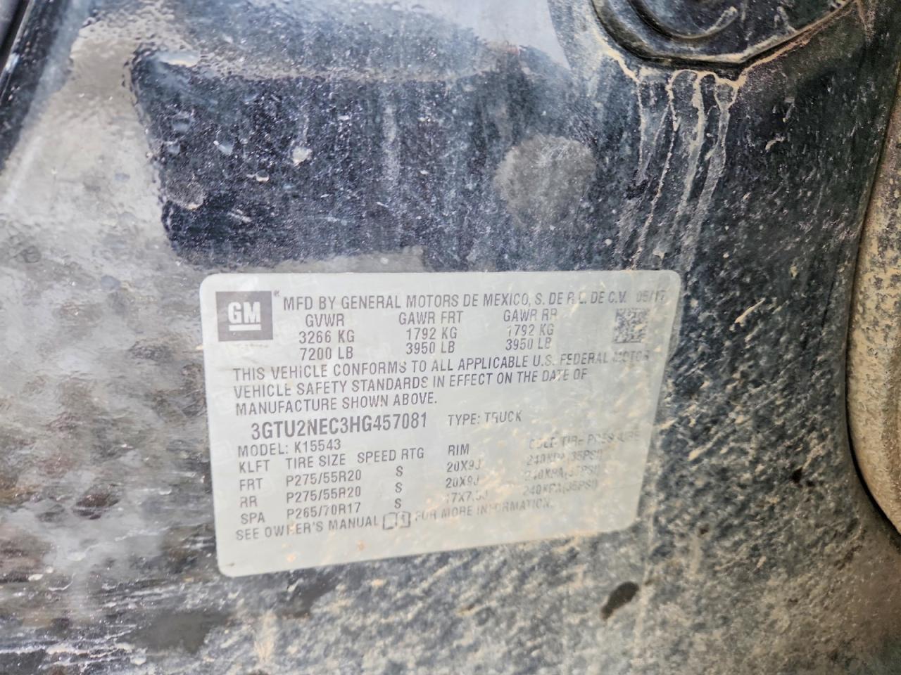 2017 GMC Sierra K1500 SLT