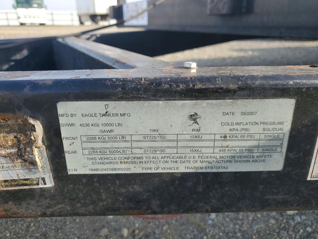 2007 Eagle Flatbed Trailer