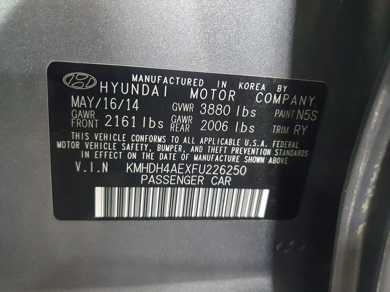 2015 Hyundai Elantra se