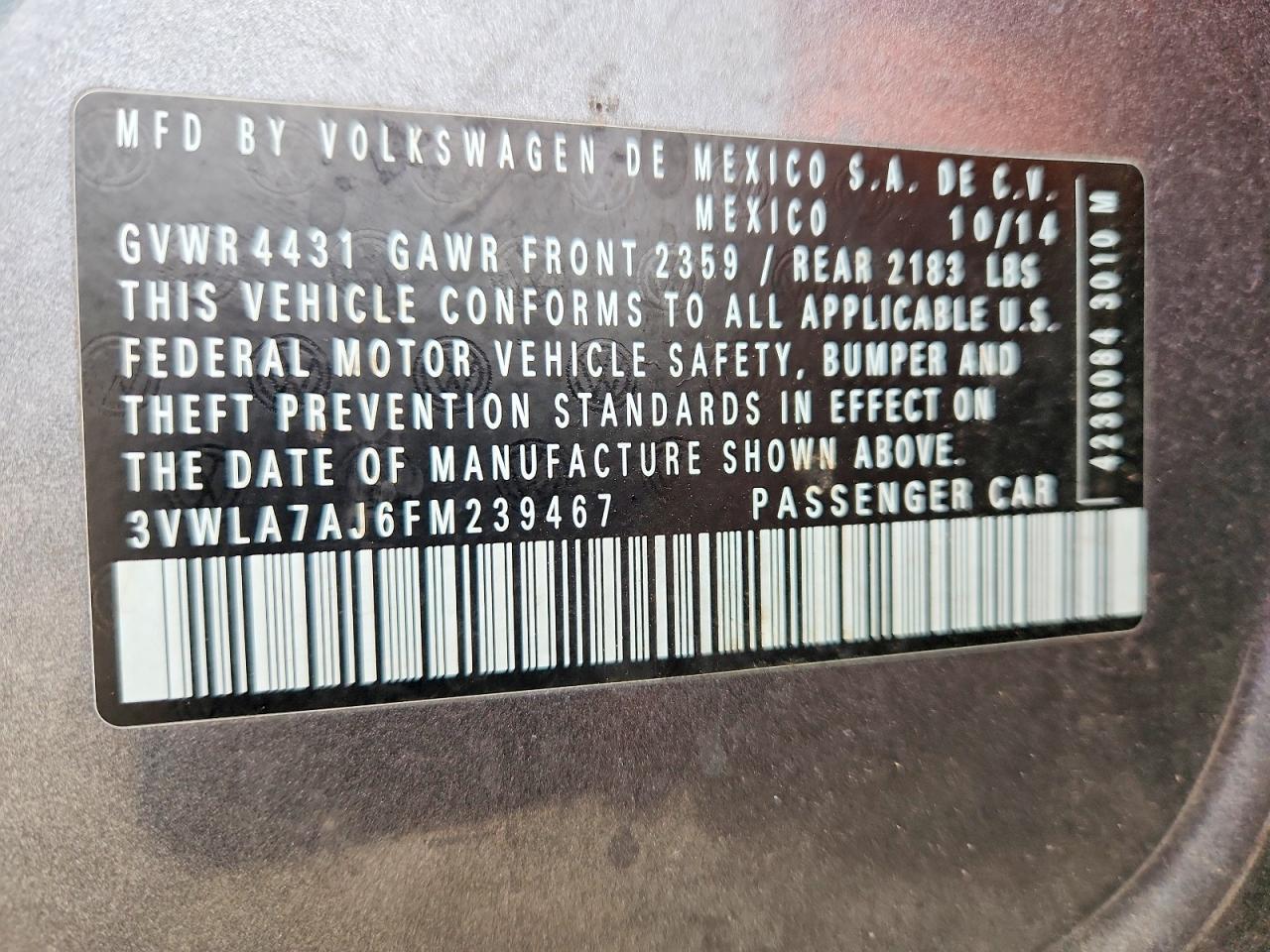 2015 Volkswagen Jetta tdi