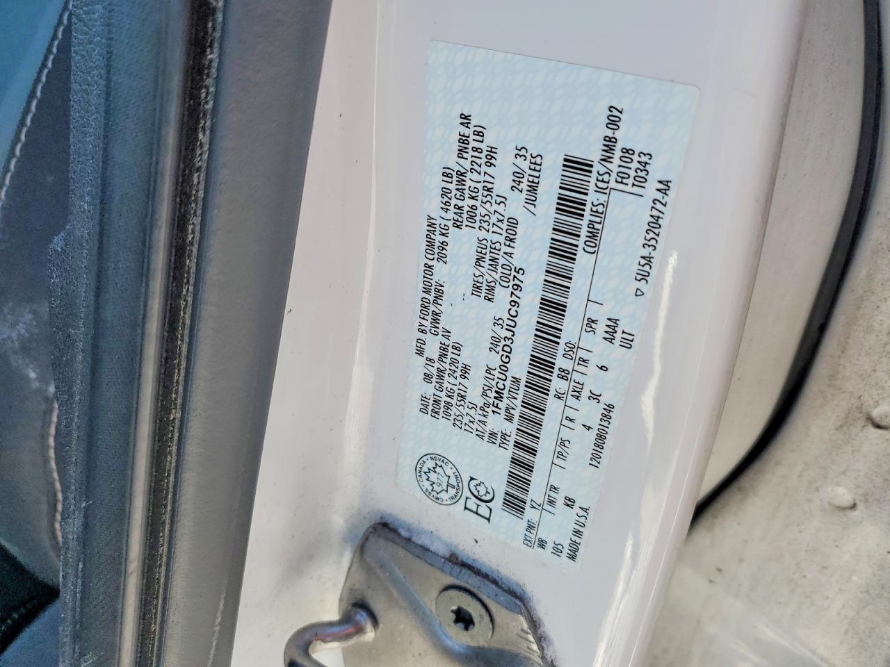 2018 Ford Escape se