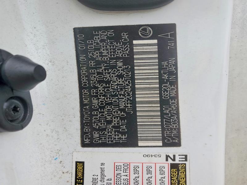 2010 Lexus Is 250