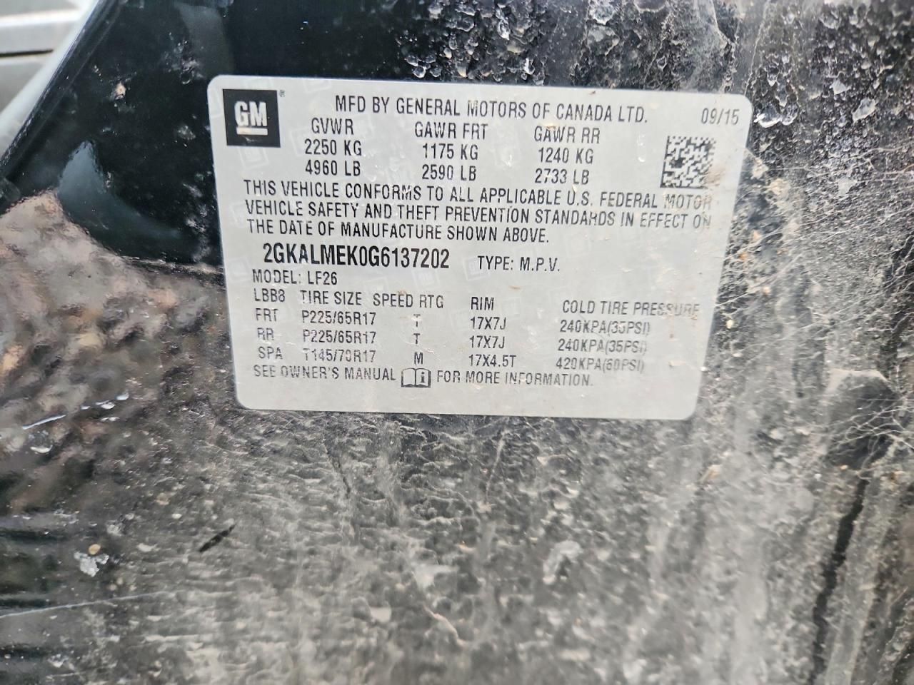 2016 GMC Terrain sle