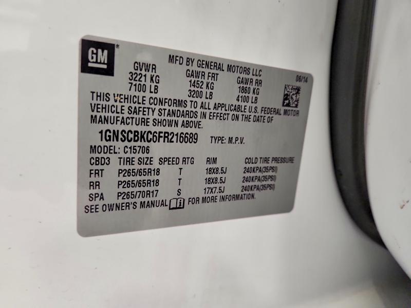 2015 Chevrolet Tahoe C1500 lt