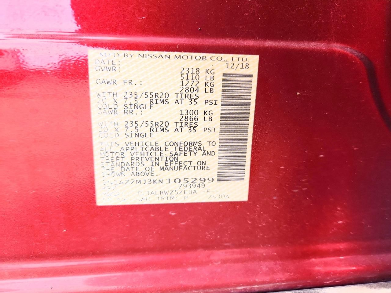 2019 Nissan Murano s