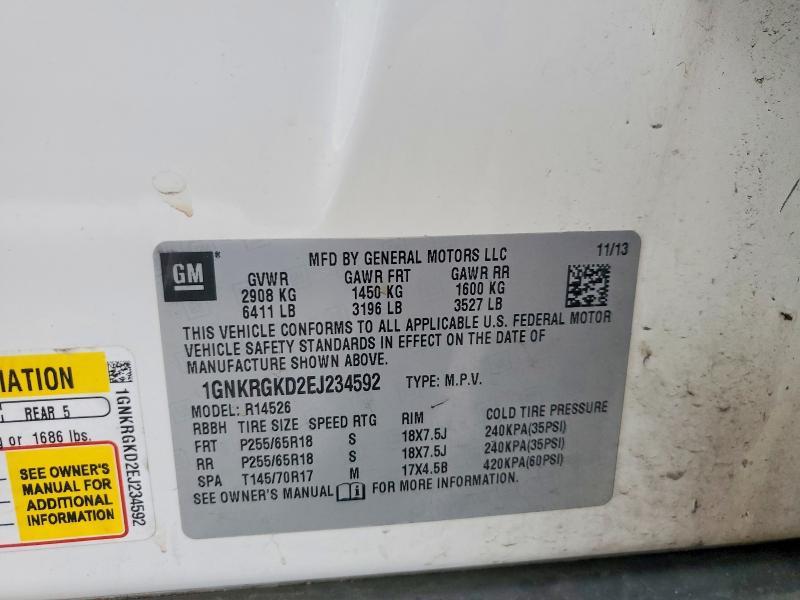 2014 Chevrolet Traverse lt