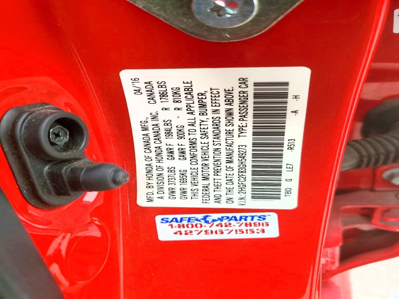 2016 Honda Civic ex