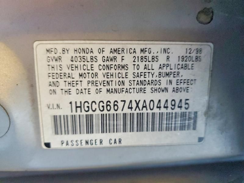 1999 Honda Accord ex