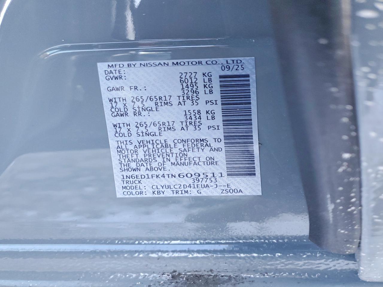 2026 Nissan Frontier SV