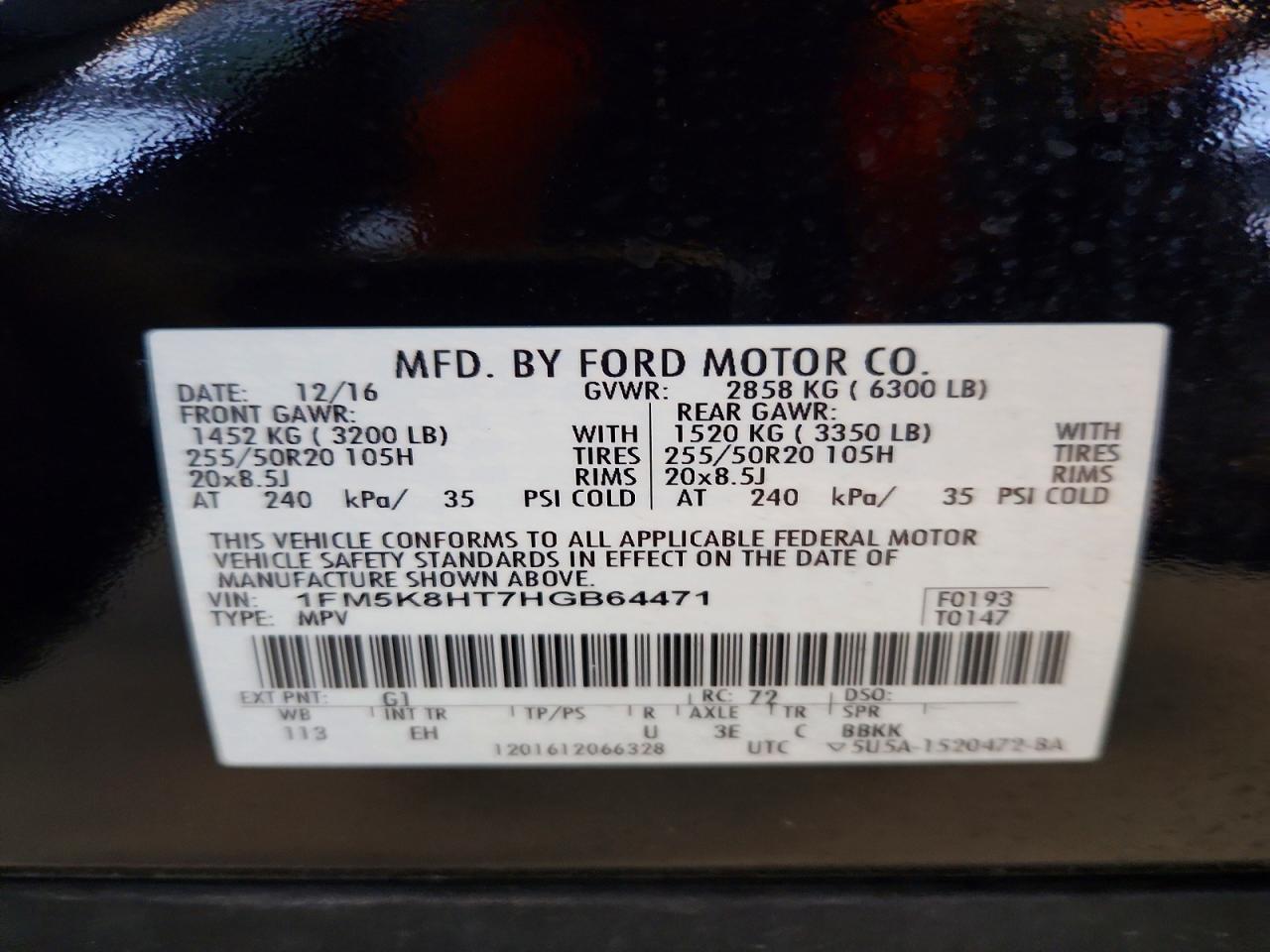 2017 Ford Explorer Platinum