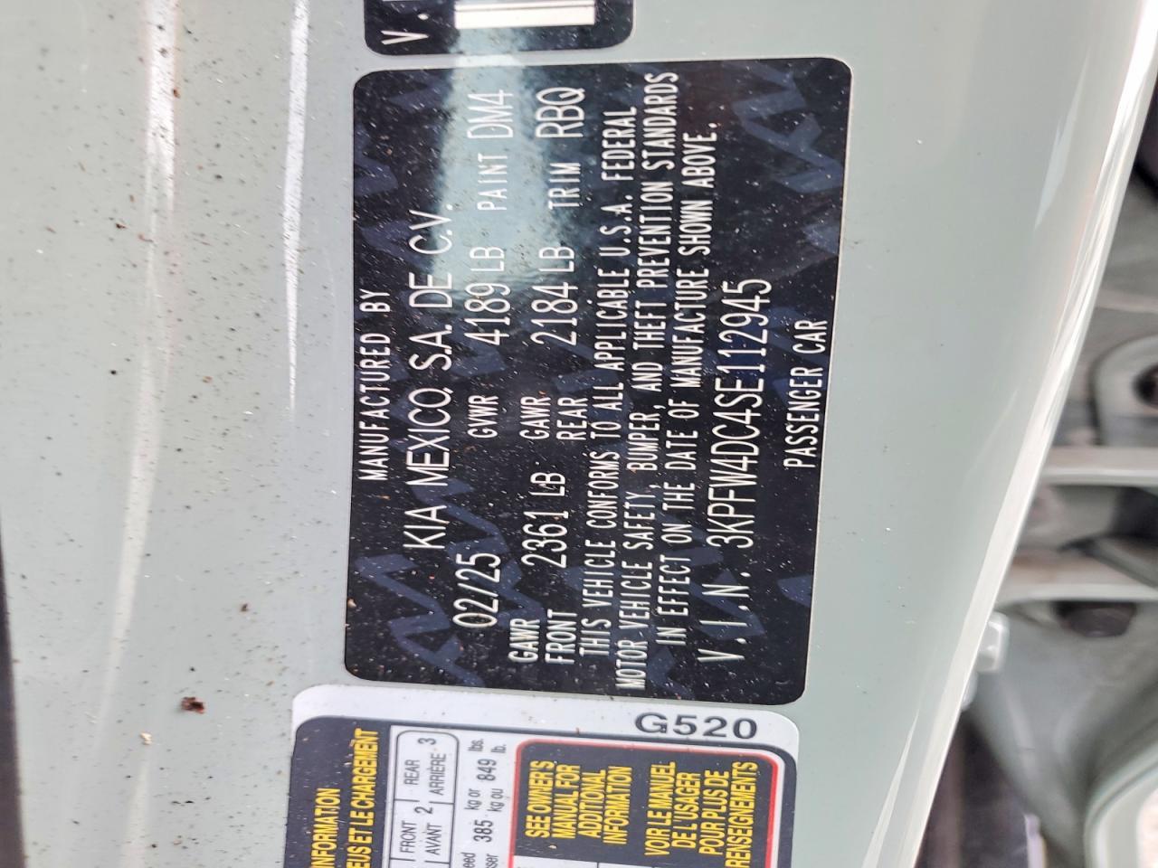 2025 KIA K4 Gt-line Turbo