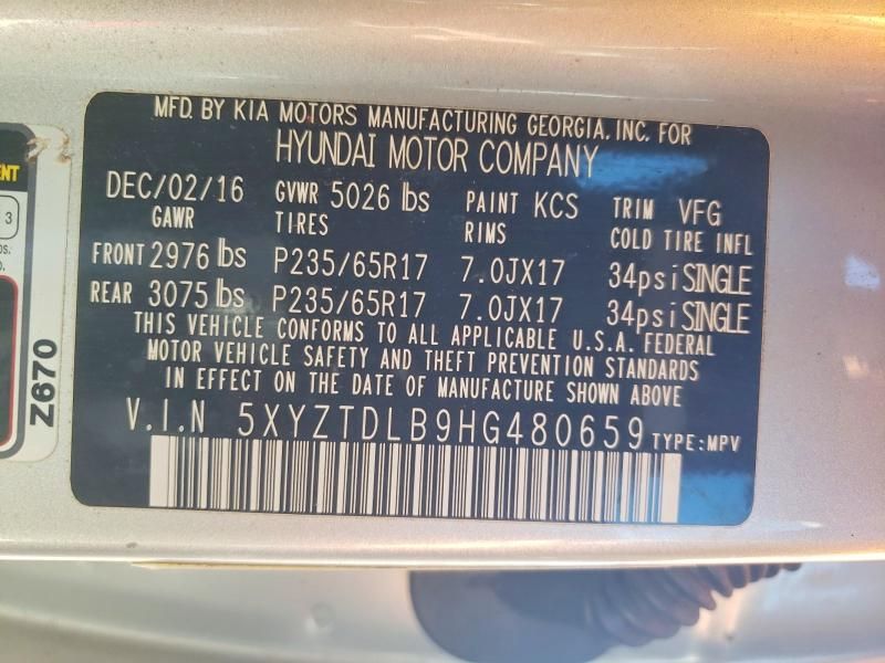 2017 Hyundai Santa fe Sport