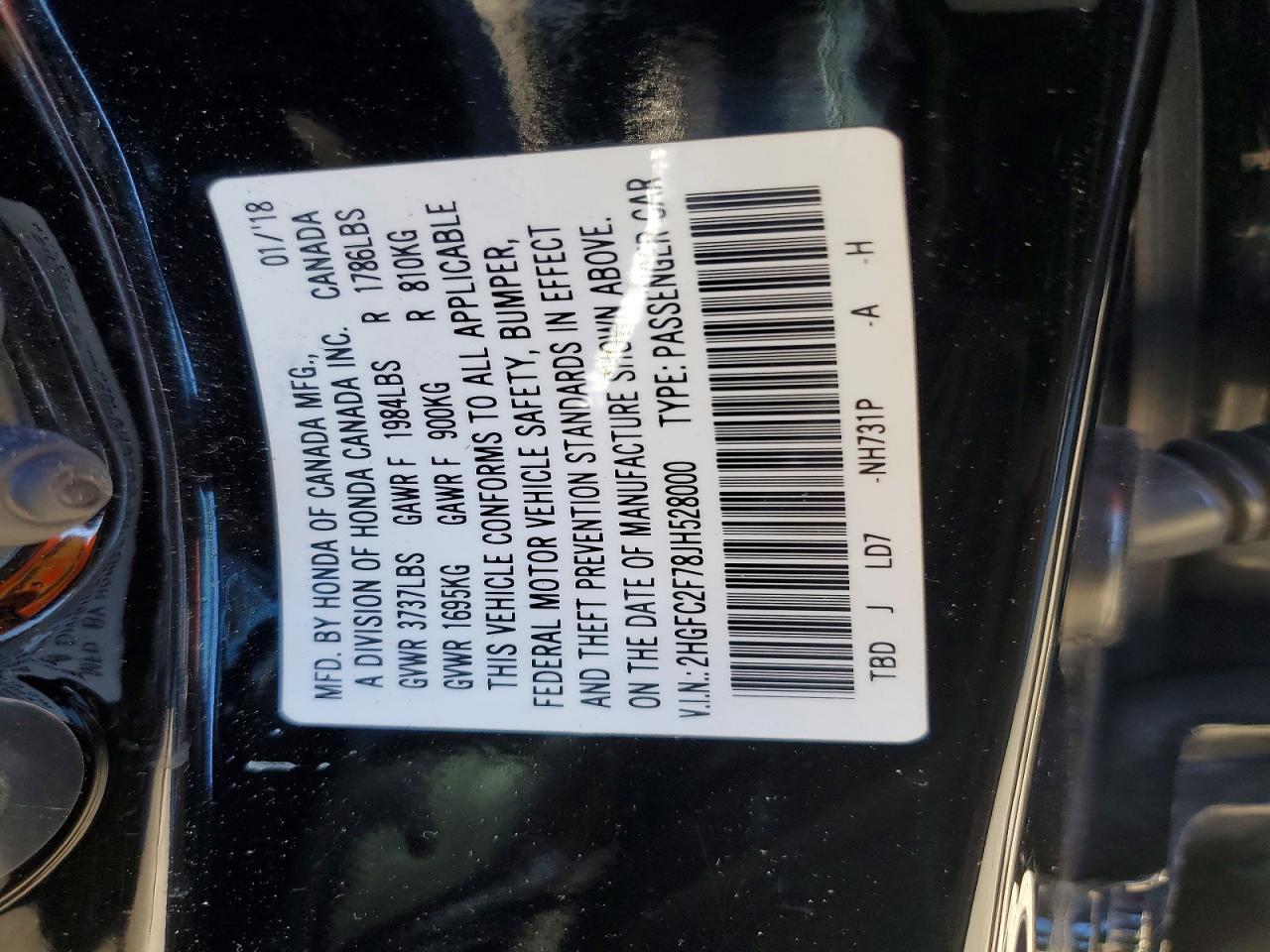 2018 Honda Civic ex