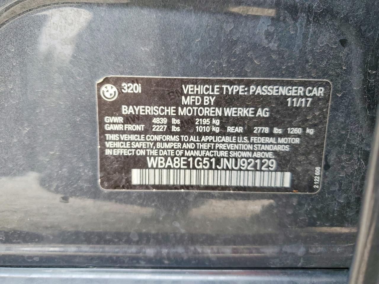 2018 BMW 320 i