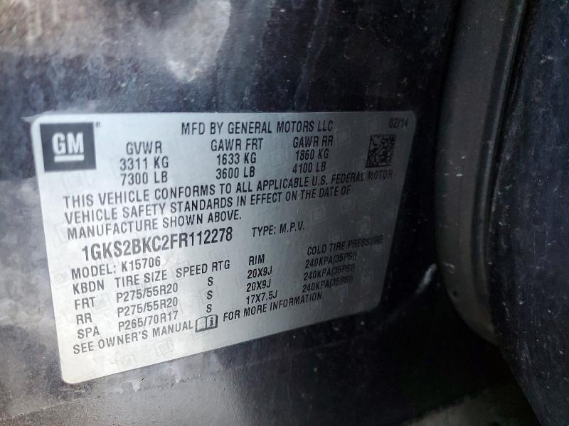 2015 GMC Yukon slt