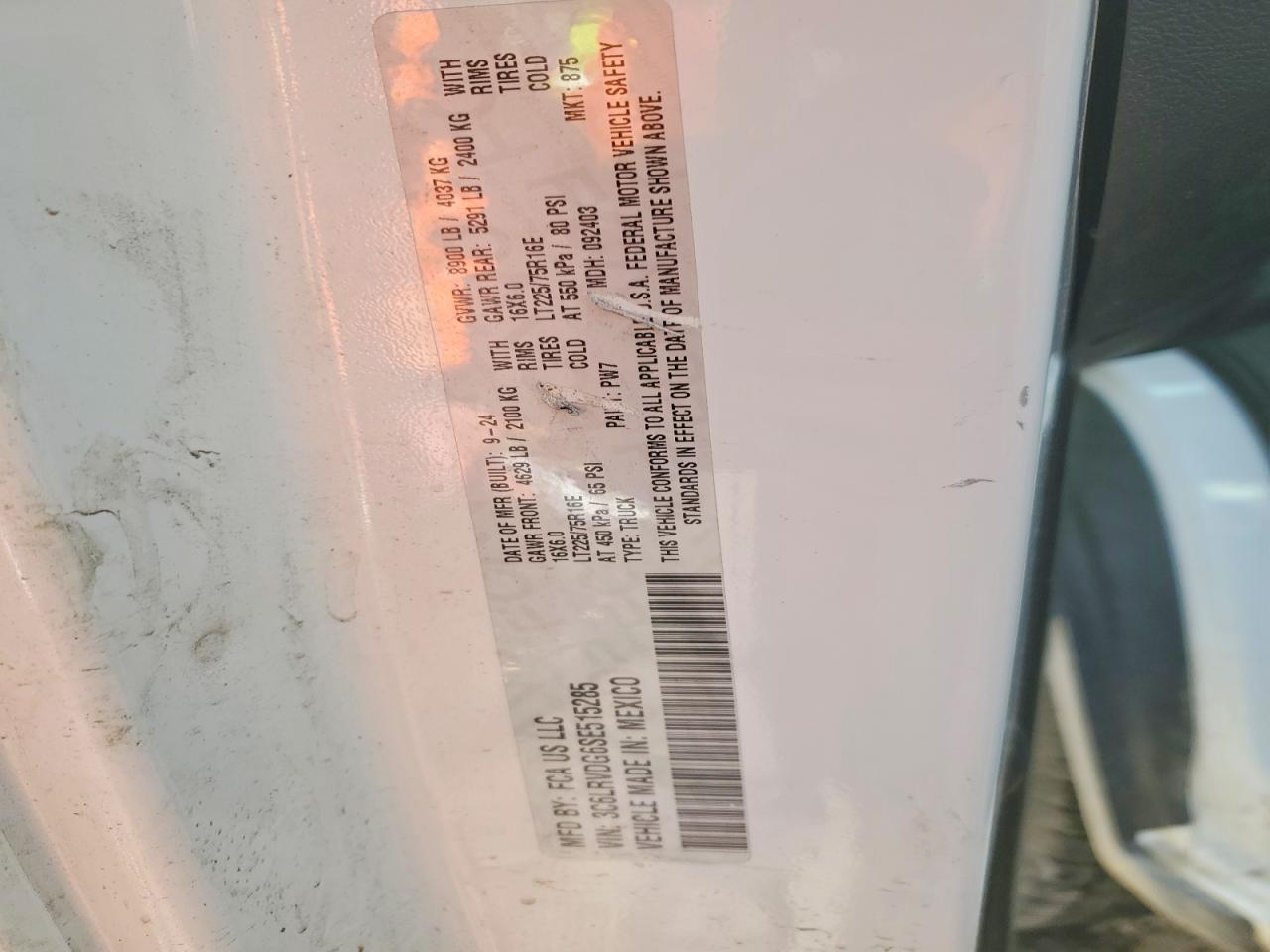 2025 Dodge RAM Promaster 2500 Delivery Van