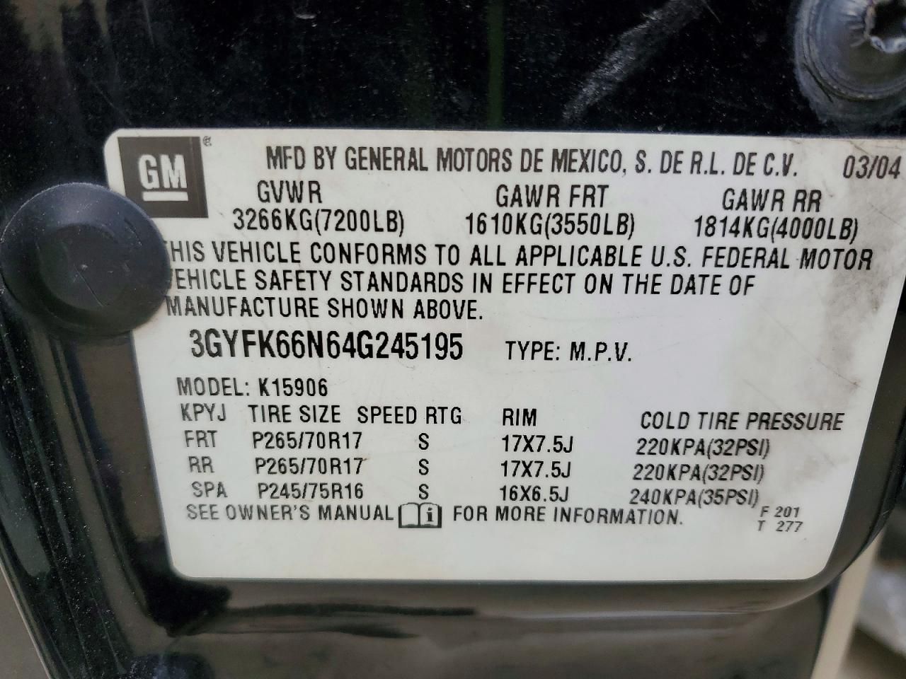 2004 Cadillac Escalade esv