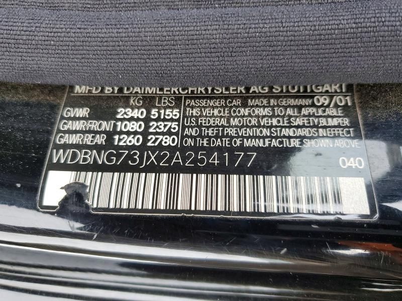 2002 Mercedes-Benz S 55 amg