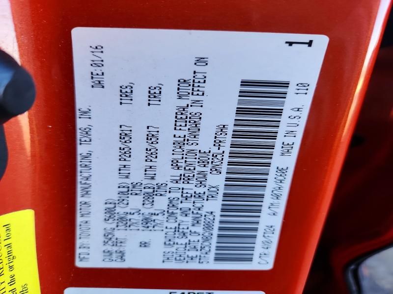 2016 Toyota Tacoma Double cab