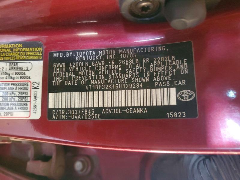 2006 Toyota Camry le