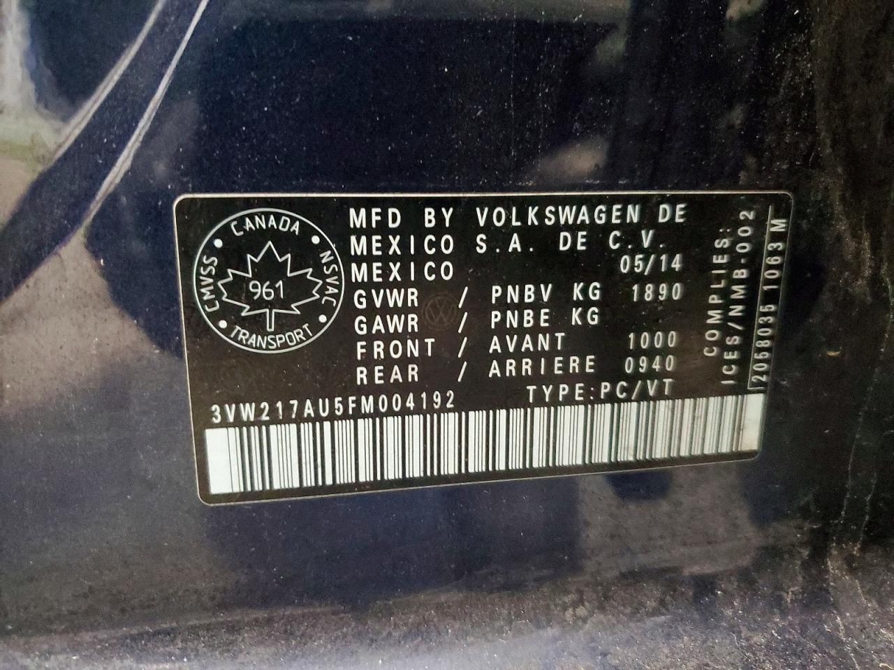 2015 Volkswagen Golf