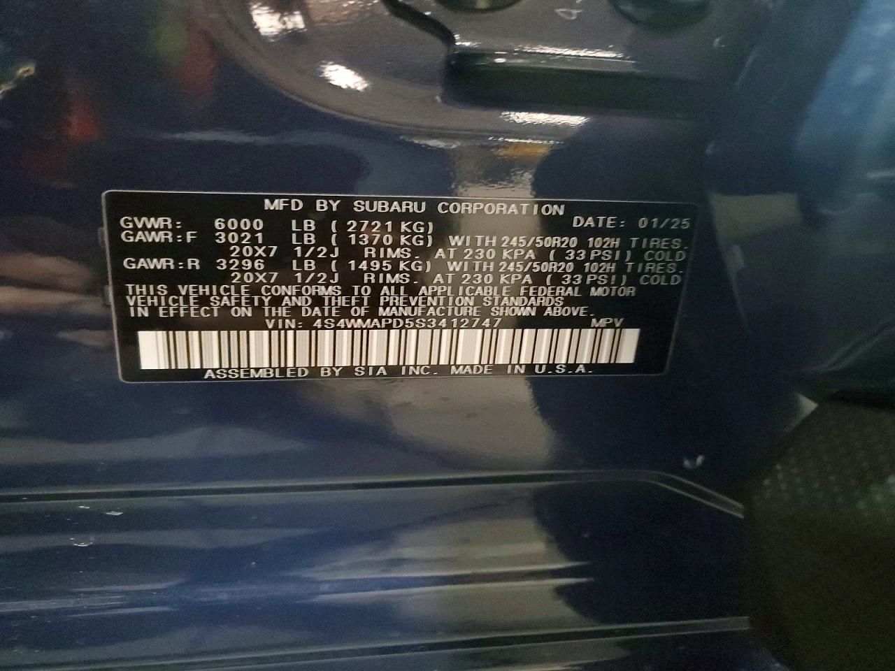 2025 Subaru Ascent Limited