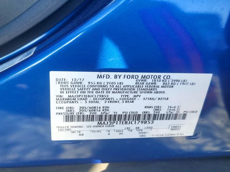 2018 Ford Ecosport se