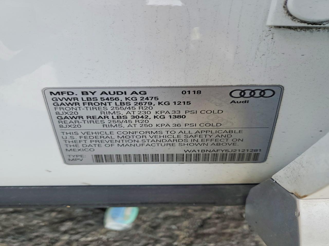 2018 Audi Q5 Premium Plus