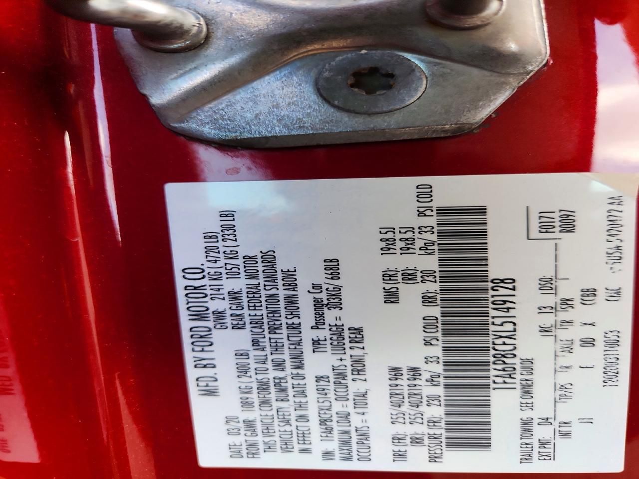 2020 Ford Mustang gt