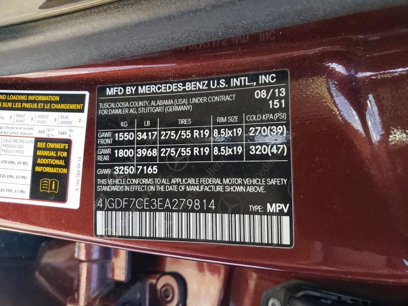 2014 Mercedes-Benz Gl 450 4matic