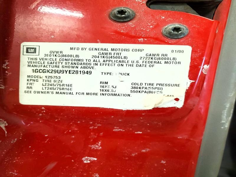 2000 Chevrolet Silverado K2500