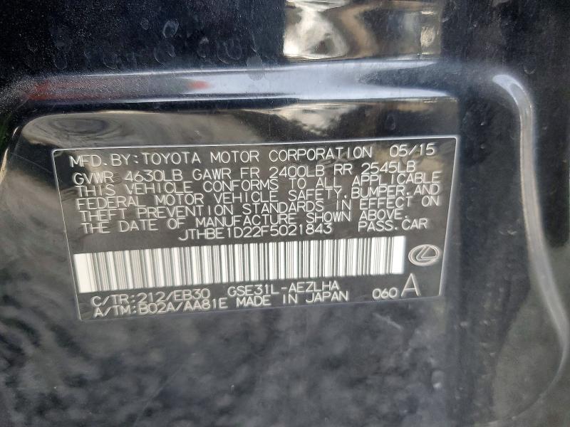 2015 Lexus Is 350