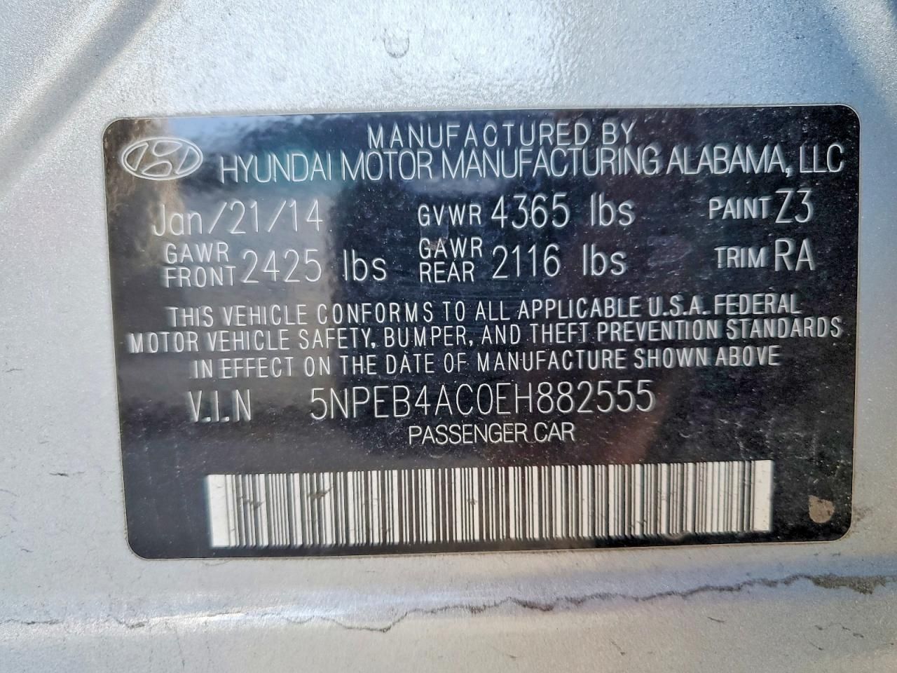 2014 Hyundai Sonata gls