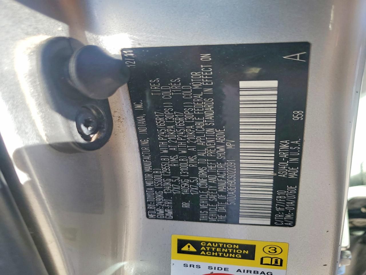 2012 Toyota Highlander Base